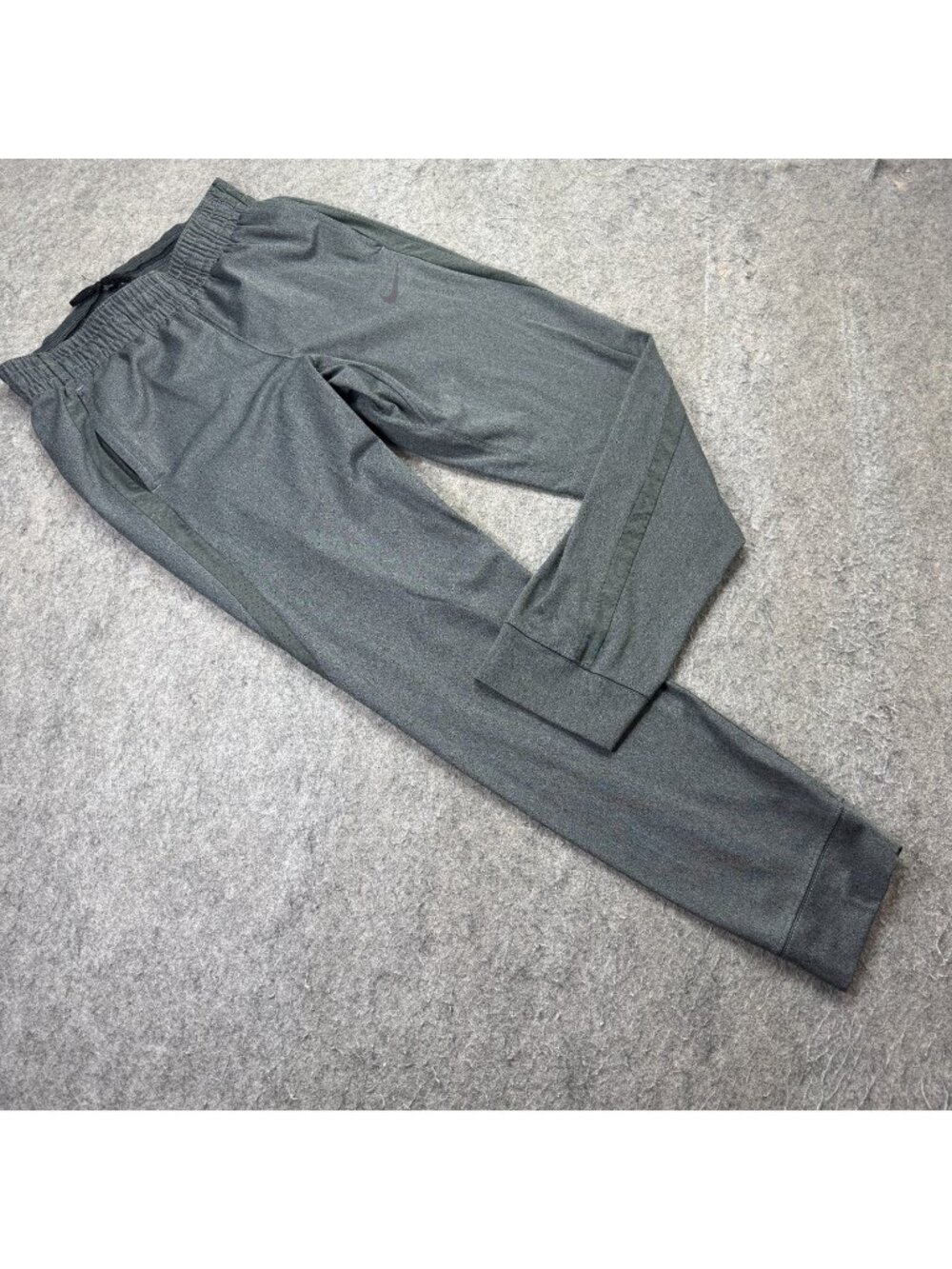Nike Womens Basketball Elite Pants Large Gray 30" Lightweight Knit Jogger 813945
